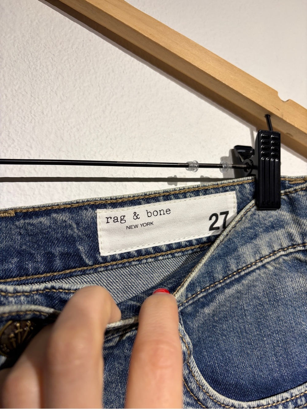 Rag & Bone The Sofie High Rise Ultra Wide Leg Jeans Theo NWT Size 27 $288 - Picture 3 of 5